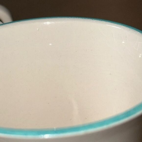 Vintage Carlton Japan Blue White Ceramic Coffee Mugs Set Of 3 Retro Kitchen Drin - Picture 7 of 8